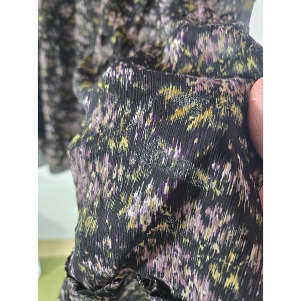 Madewell Crinkle Georgette Tiered Maxi Skirt In Blurred Blooms - Picture 6 of 10